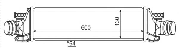 30351 NRF radiador de aire de admisión