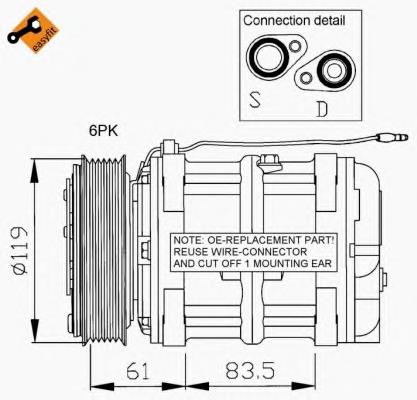 32034 NRF compresor de aire acondicionado