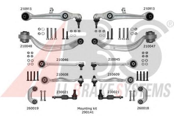 219902 ABS kit de brazo de suspension delantera