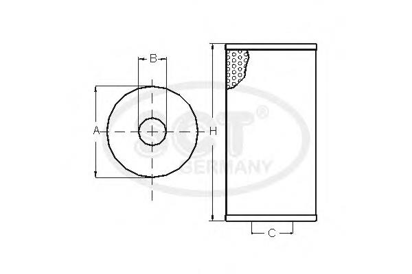 Filtro combustible ST6129 SCT