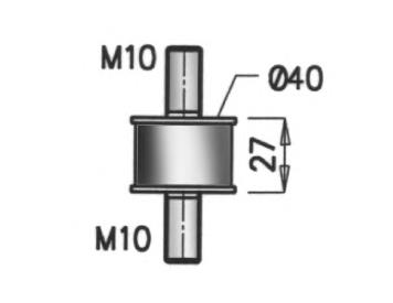 64804 Dinex soporte del radiador inferior