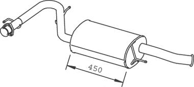 33329 Dinex silenciador posterior