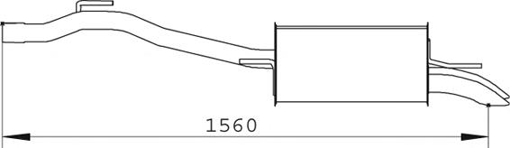 74364 Dinex silenciador posterior