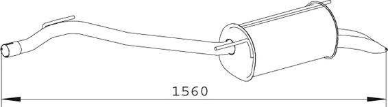 74329 Dinex silenciador posterior