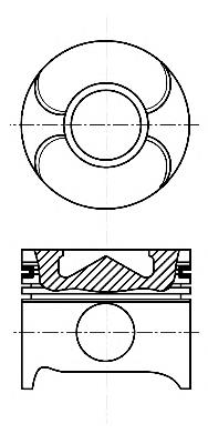 87-117900-00 Nural pistón completo para 1 cilindro, std