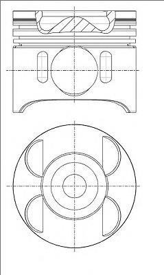 87-433400-00 Nural pistón completo para 1 cilindro, std