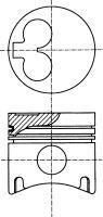 8710980710 Nural pistón completo para 1 cilindro, cota de reparación + 0,50 mm