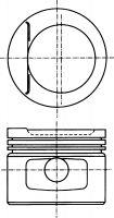 87-306900-10 Nural pistón completo para 1 cilindro, std