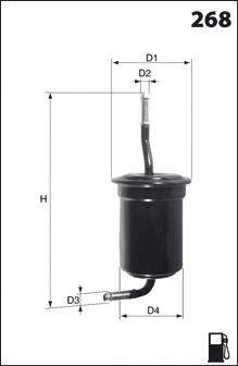 ELE3587 Mecafilter filtro combustible