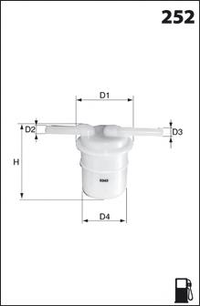 ELE3585 Mecafilter filtro combustible