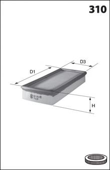 ELP3705 Mecafilter filtro de aire