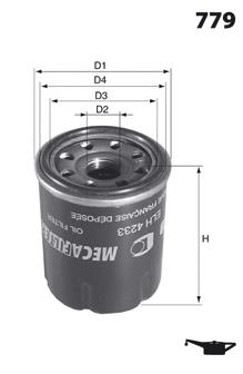 ELH4188 Mecafilter filtro de aceite