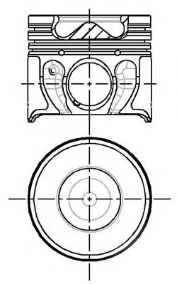 87-140807-10 Nural pistón completo para 1 cilindro, cota de reparación + 0,50 mm