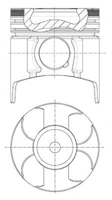  Pistón completo para 1 cilindro, STD para Honda Civic 7 