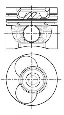 87-743107-00 Nural pistón completo para 1 cilindro, cota de reparación + 0,50 mm