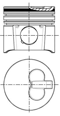 87-105507-00 Nural pistón completo para 1 cilindro, cota de reparación + 0,50 mm