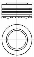 87-139407-00 Nural pistón completo para 1 cilindro, cota de reparación + 0,50 mm