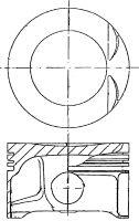 87-307700-10 Nural pistón completo para 1 cilindro, std