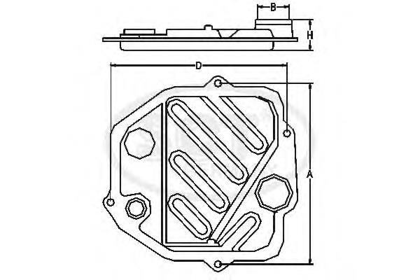 Filtro hidráulico, transmisión automática SG1021 SCT