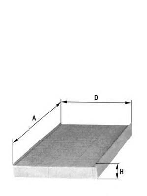 PU1038E AC Delco filtro de habitáculo