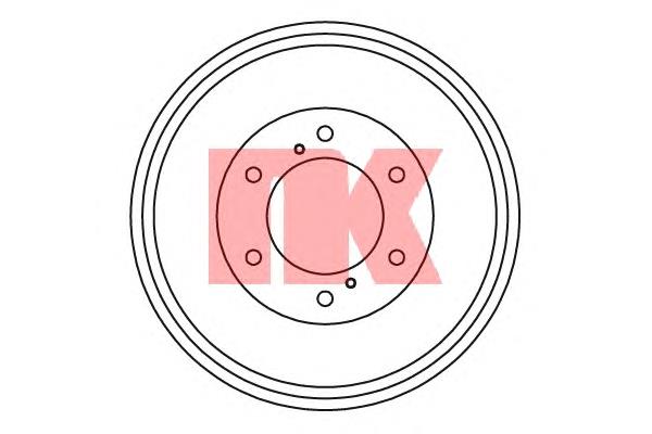 262204 NK freno de tambor trasero