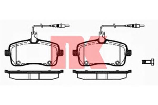 223743 NK pastillas de freno delanteras
