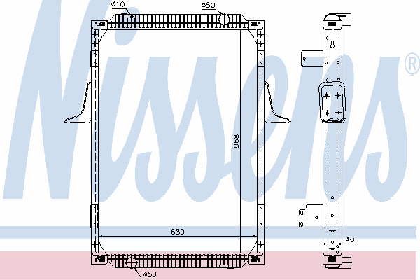 63787A Nissens radiador refrigeración del motor