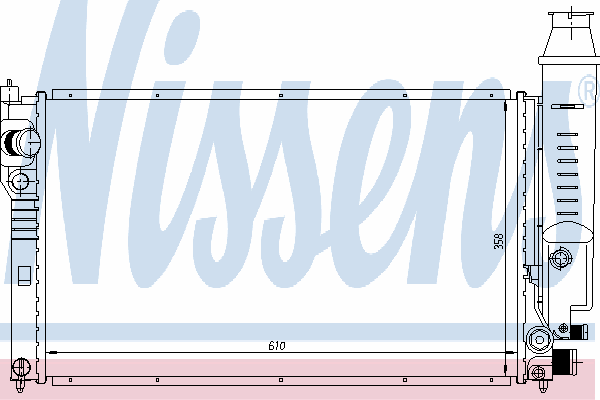 63614 Nissens radiador refrigeración del motor