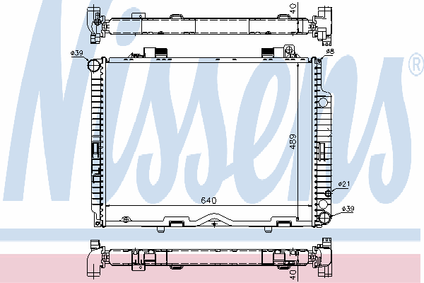 62611A Nissens radiador refrigeración del motor