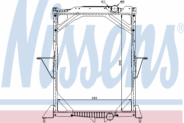 65466A Nissens radiador refrigeración del motor