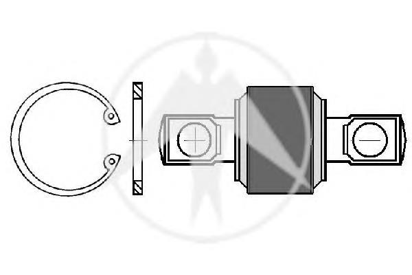 62249 Sidem silentblock de barra panhard, trasero