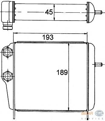 8MO376778161 HELLA radiador de aceite