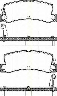 811013955 Triscan pastillas de freno traseras