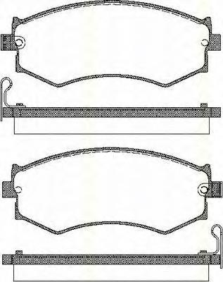 4106065E90 Nissan pastillas de freno delanteras