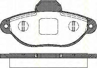 811015025 Triscan pastillas de freno delanteras