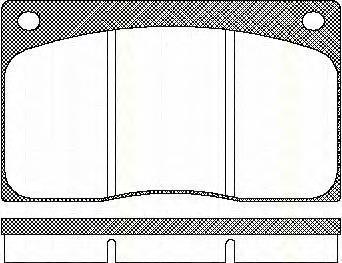 811010799 Triscan pastillas de freno delanteras