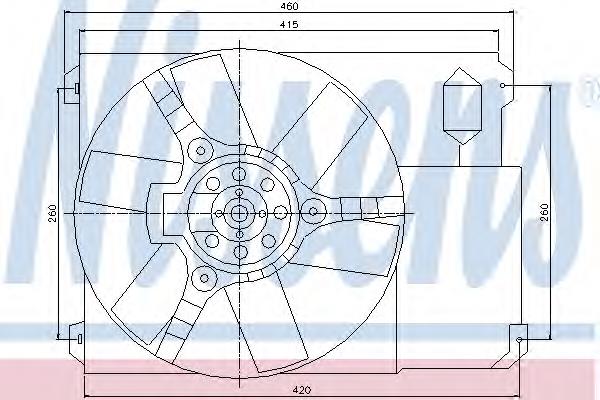 77647222 Kemp ventilador (rodete +motor refrigeración del motor con electromotor completo)