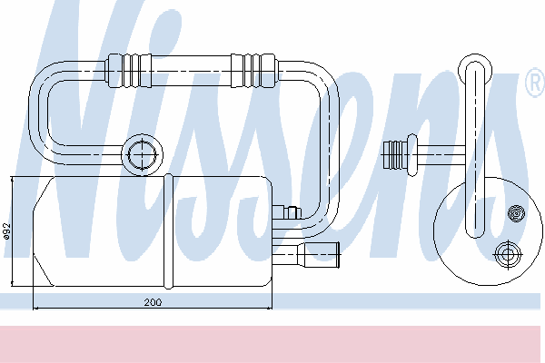 95370 Nissens receptor-secador del aire acondicionado