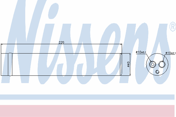 95439 Nissens receptor-secador del aire acondicionado