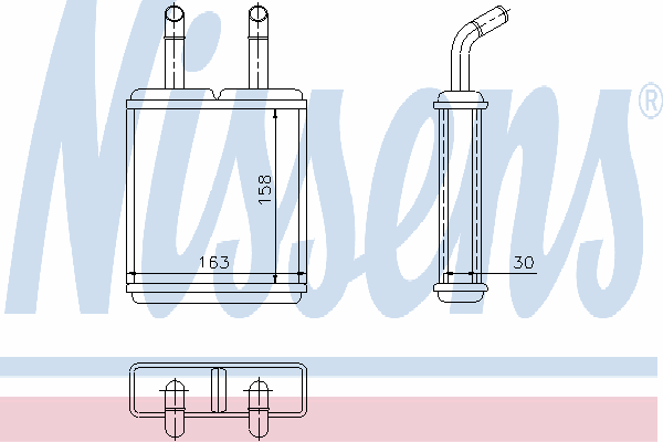 77621 Nissens radiador de calefacción