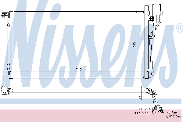 94804 Nissens condensador aire acondicionado