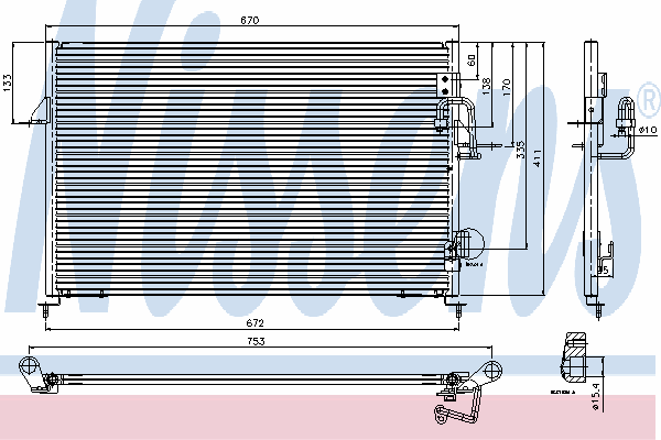 94808 Nissens condensador aire acondicionado