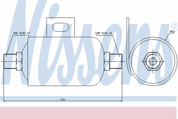 95343 Nissens receptor-secador del aire acondicionado