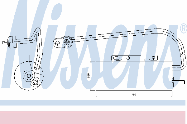 95339 Nissens receptor-secador del aire acondicionado