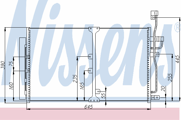 94977 Nissens condensador aire acondicionado