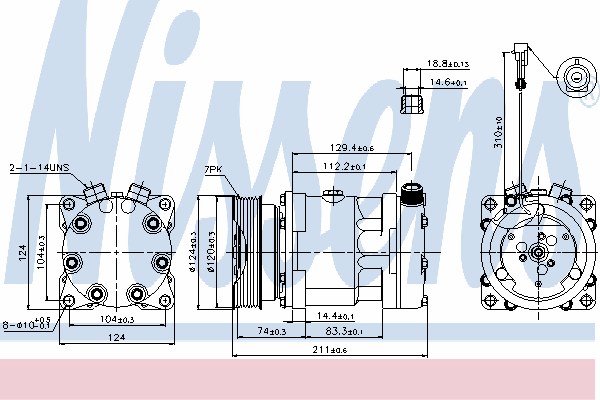 60601070 Fiat/Alfa/Lancia compresor de aire acondicionado