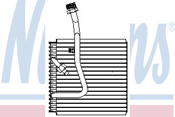 Evaporador, aire acondicionado 92102 Nissens