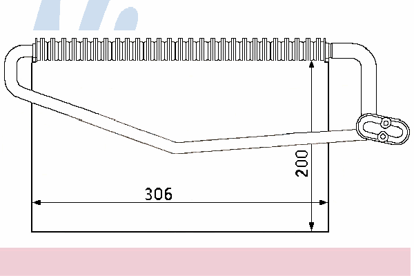 92173 Nissens evaporador, aire acondicionado