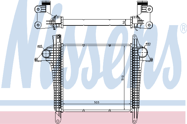 64004044 VAN Wezel radiador de aire de admisión