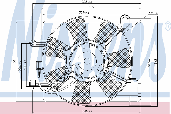 85347 Nissens condensador aire acondicionado